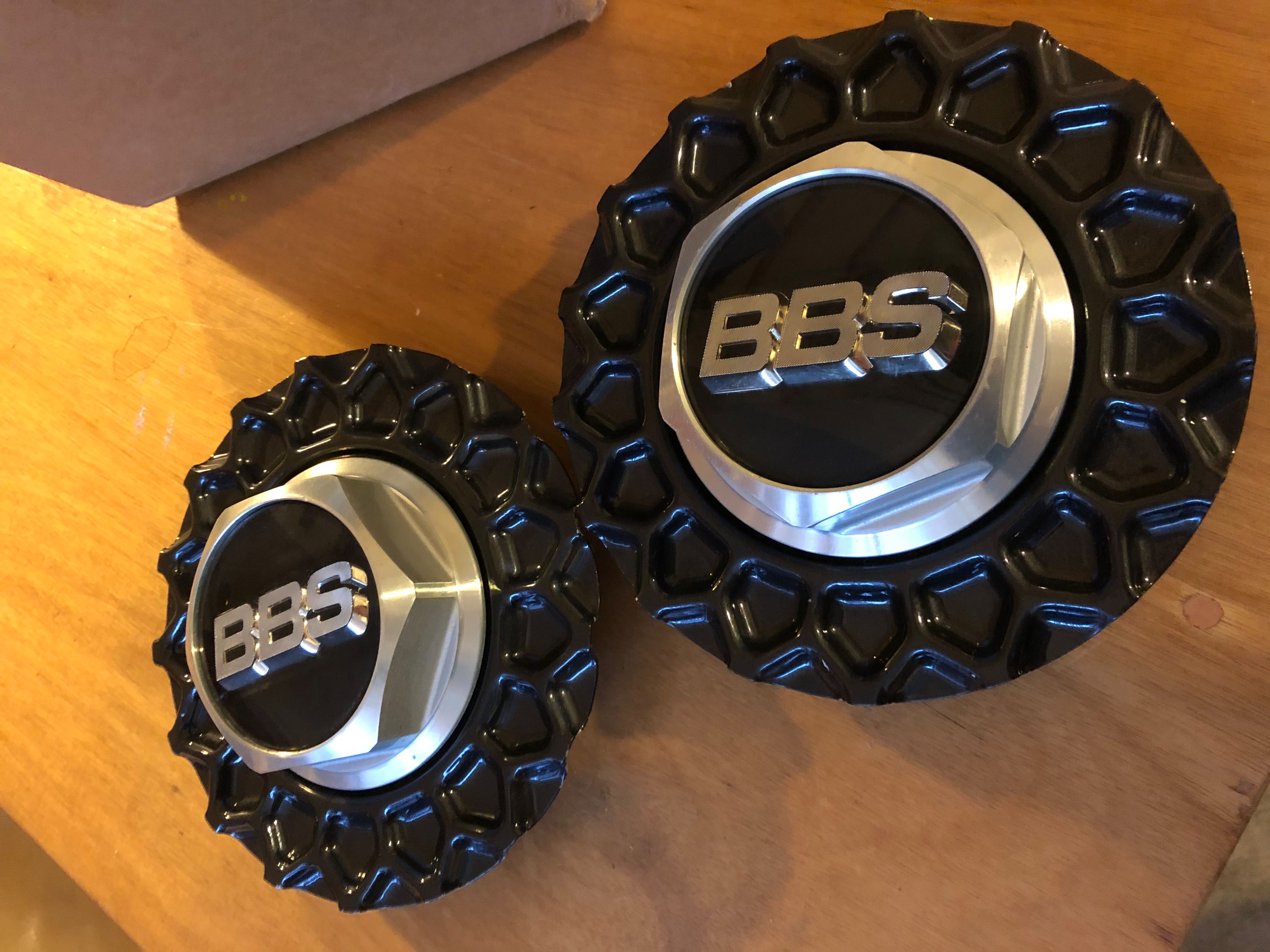 BBS RS wheel center caps of 1 pair, 汽車配件, 車軚 Carousell