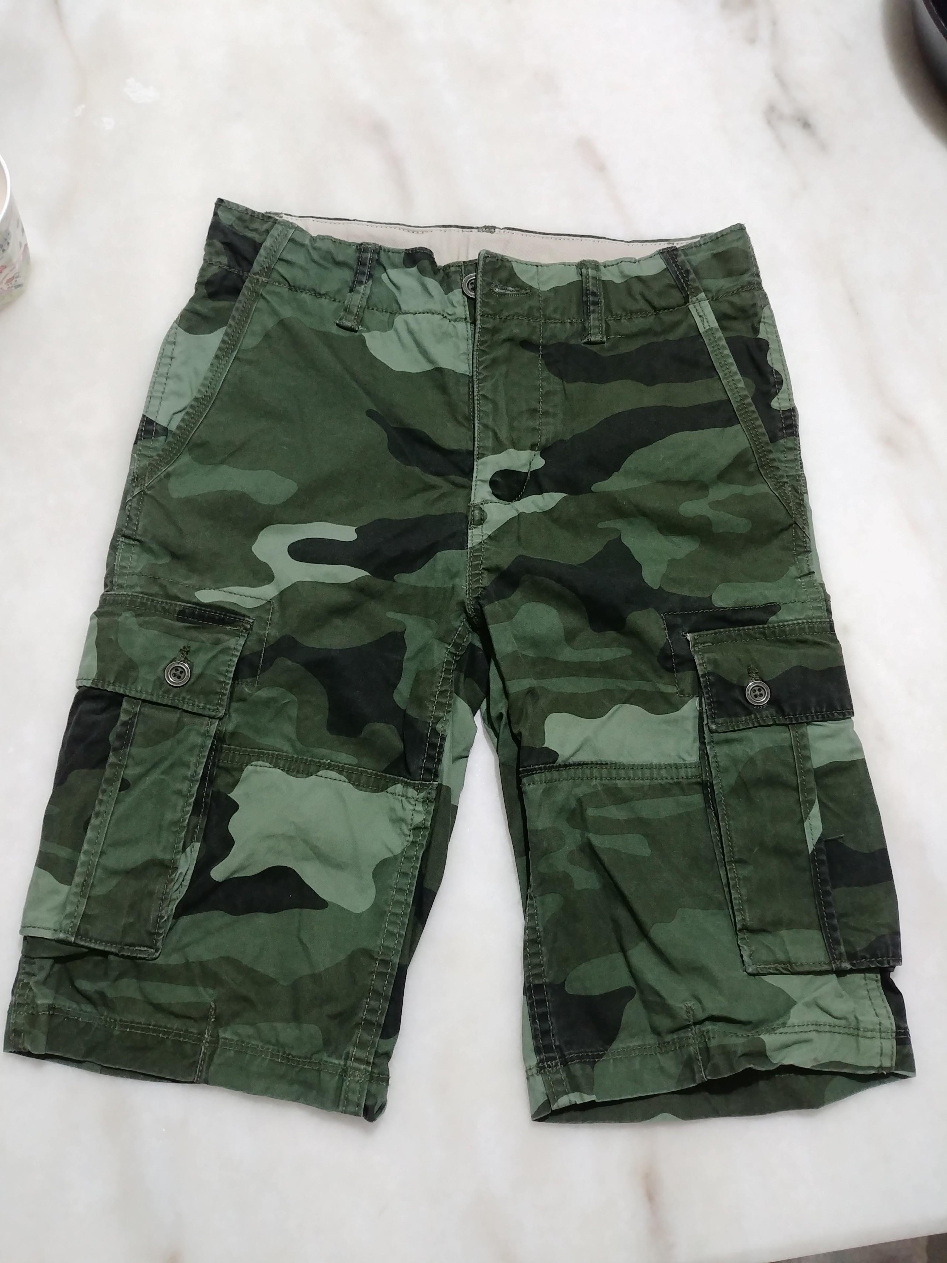 Gap Kids Cargo Pants khaki brown beige dark green camouflage