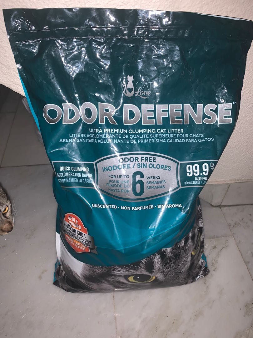 Cat Love Odor Defense Unscented Premium Clumping Cat Litter 12kg