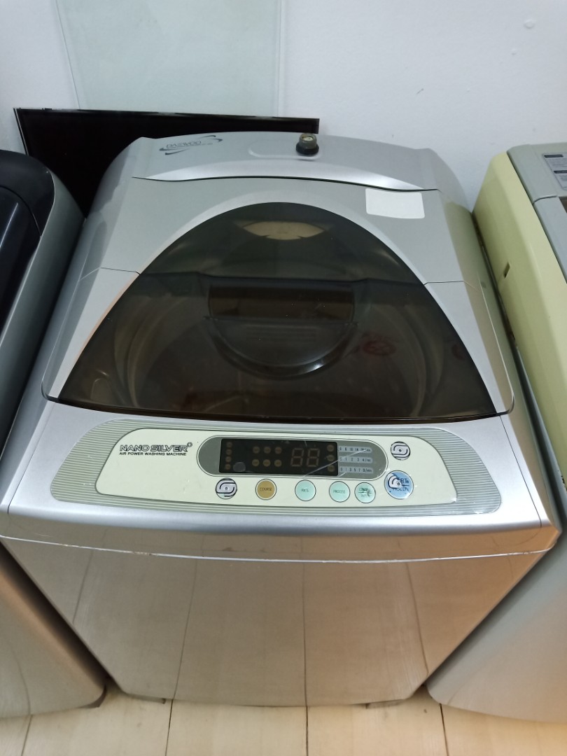 DAEWOO 13kg NANO SILVER Air Power Washing Mqchine, TV & Home Appliances