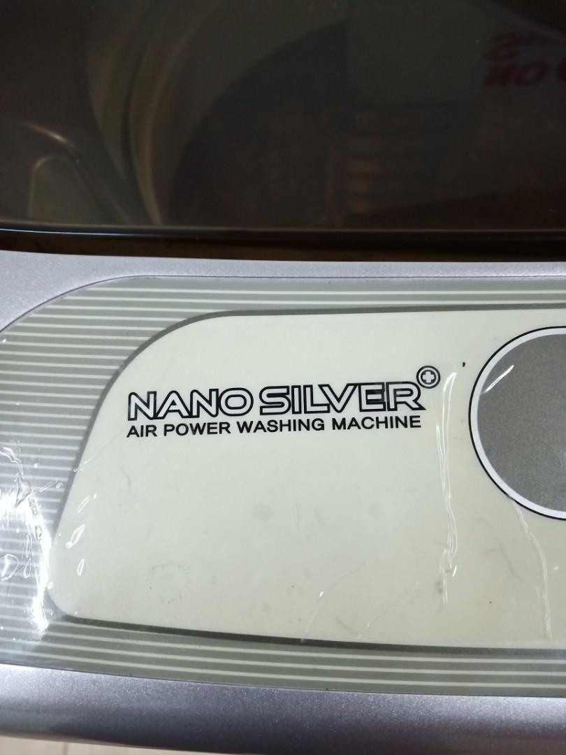 DAEWOO 13kg NANO SILVER Air Power Washing Mqchine, TV & Home Appliances