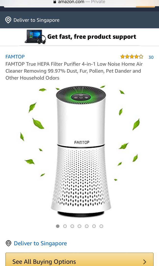 Famtop air purifier Clearance