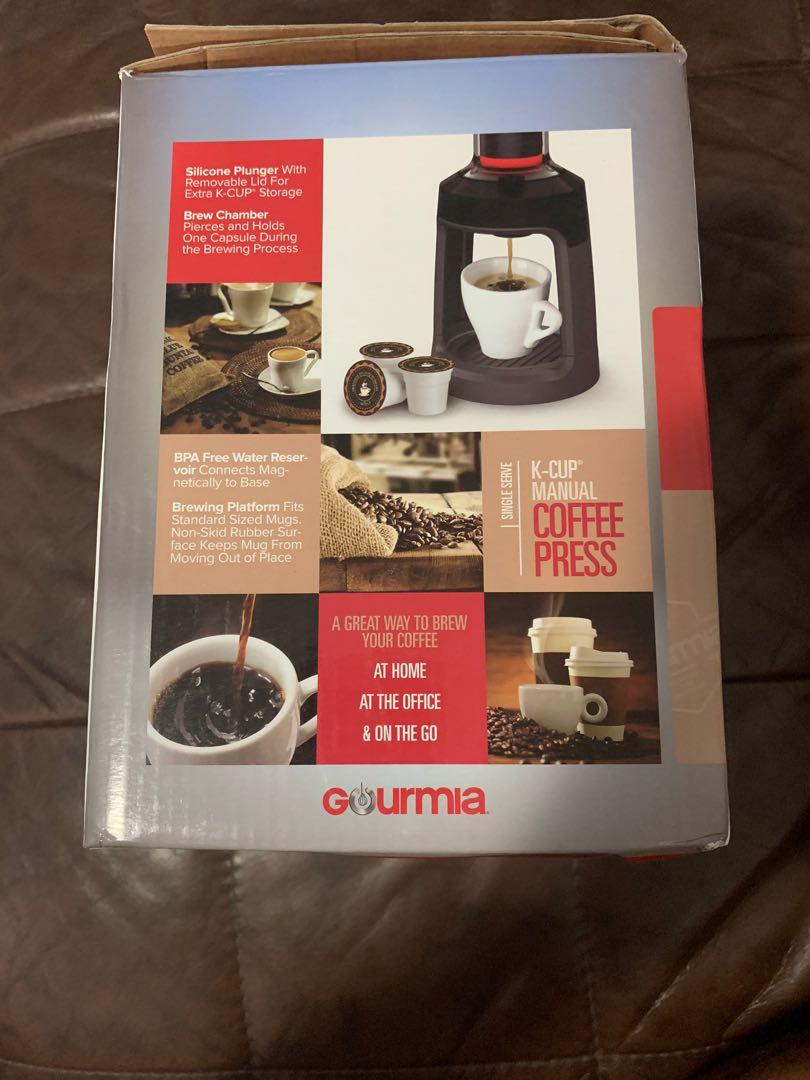 Gourmia GKCP135 Manual Coffee Brewer Single Serve KCup Compatible