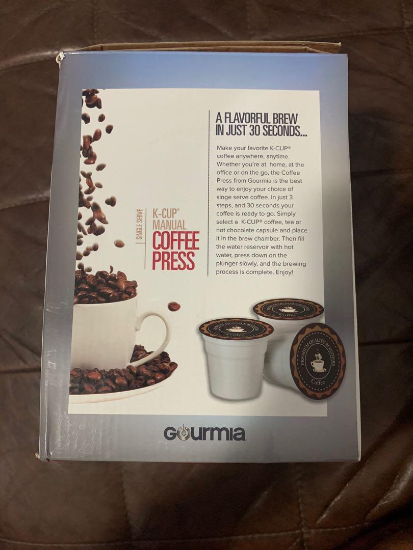 Gourmia GKCP135 Manual Coffee Brewer Single Serve KCup Compatible
