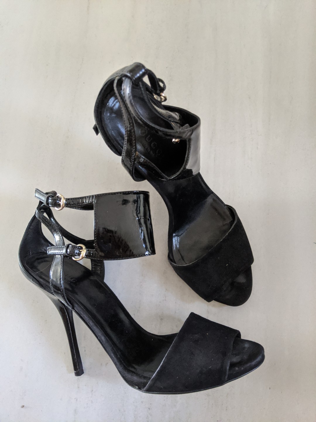 gucci black heels