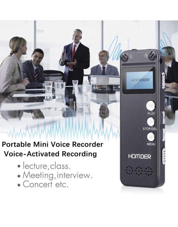 HOMIDER 8GB DIGITAL VOICE RECORDER, Audio, Voice Recorders on Carousell