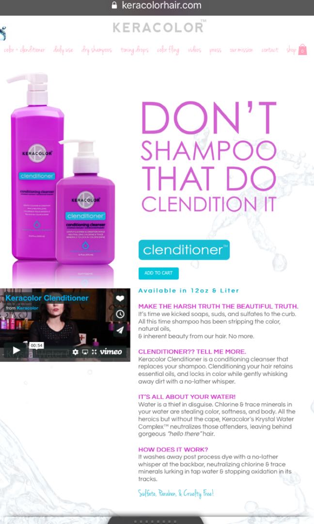 Keracolor temporary hair dye cleansing conditioner, Beauty & Personal