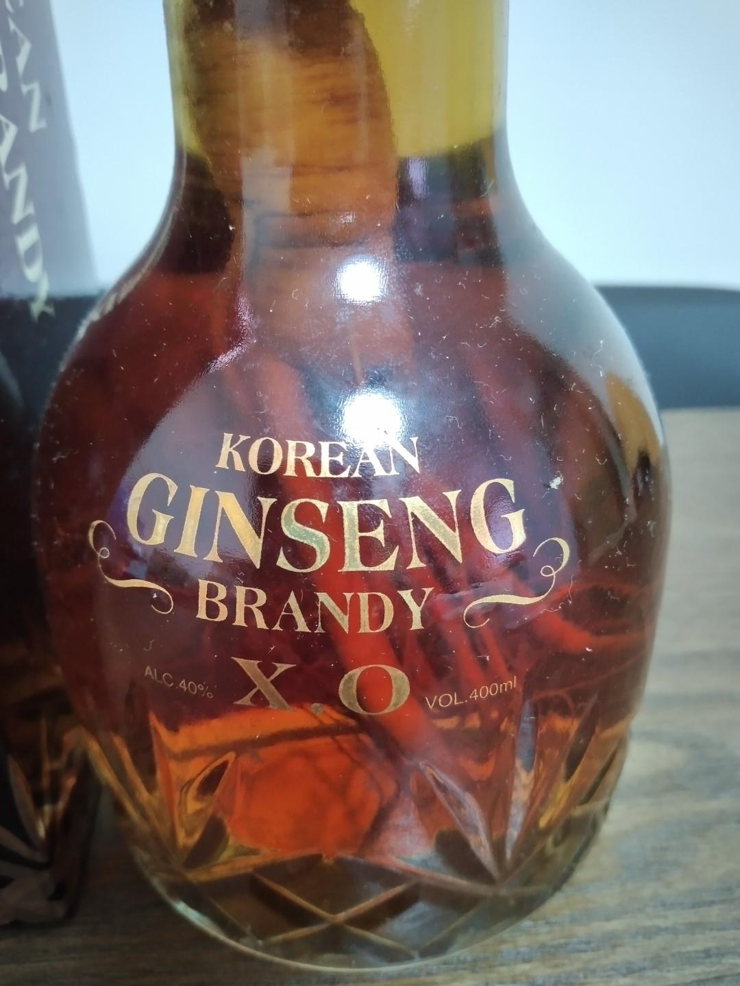 Korean Ginseng Brandy XO 韓國人參酒400ml, 嘢食 & 嘢飲, 酒精飲料 Carousell