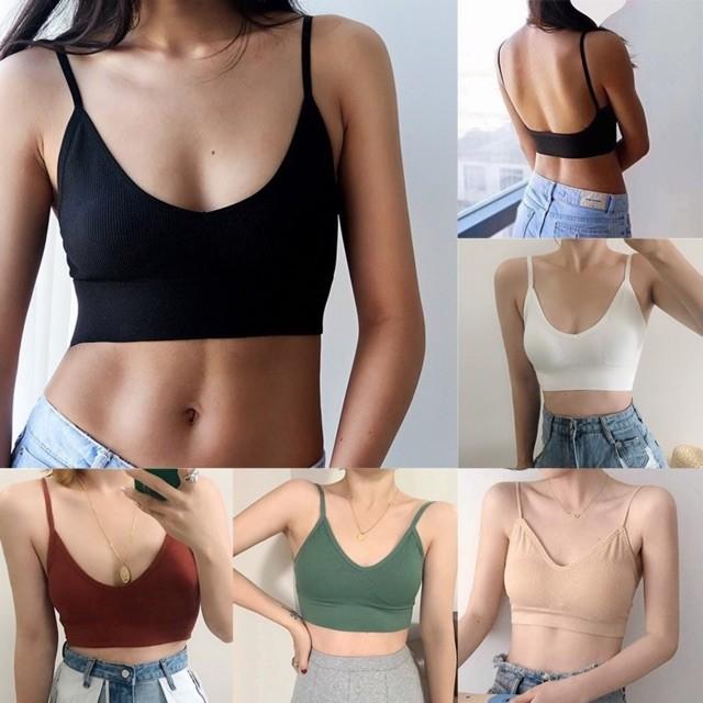 Korean u back bralette top