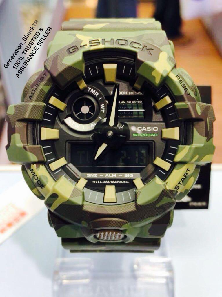 NEW GSHOCK UNISEX DIVER SPORTS WATCH 100 ORIGINAL AUTHENTIC CASIO G SHOCK GA 700CM 3A GA700CM 3A GA 700 CM 3A
