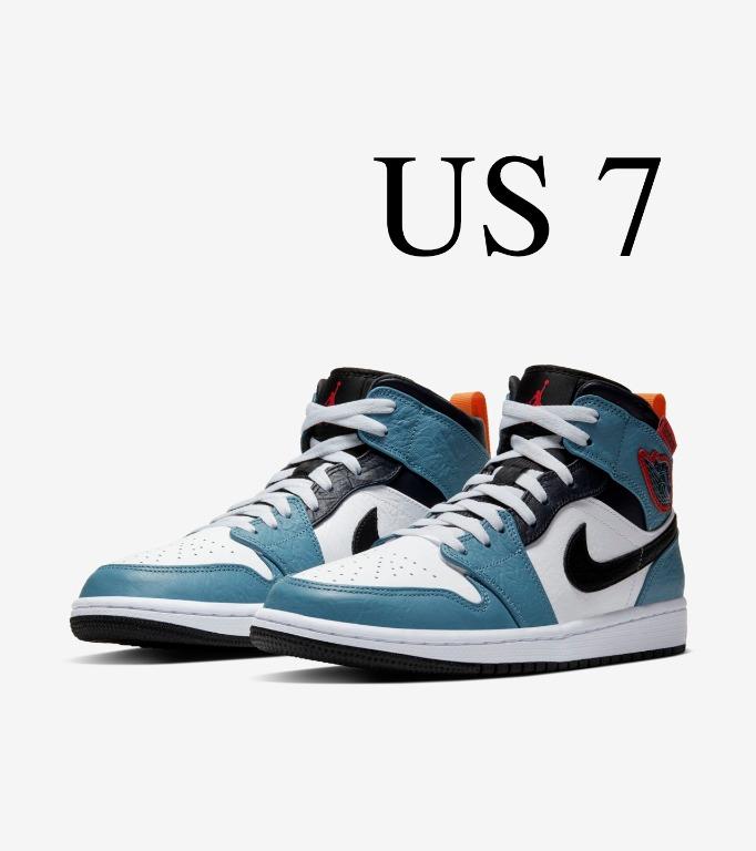 Nike Air Jordan 1 Mid Fearless Facetasm US 7 Men s Fashion Footwear Sneakers on Carousell
