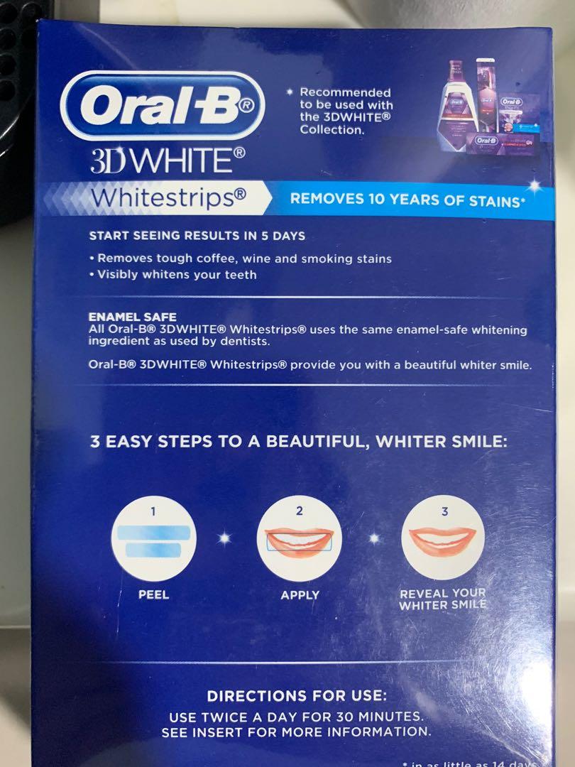 Oralb white luxe advance seal whitening strips 14 pack the warehouse