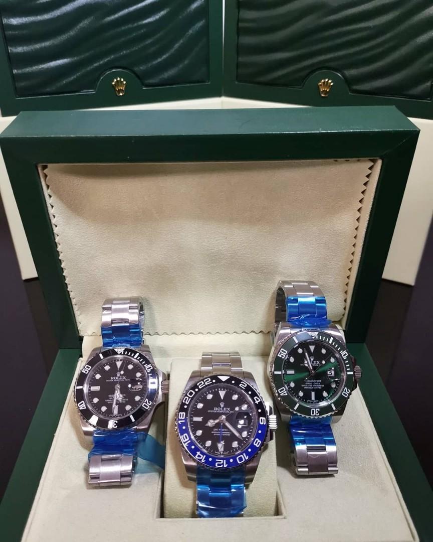 Rolex Batman and Submariner Brand New (super clone), Men's Fashion