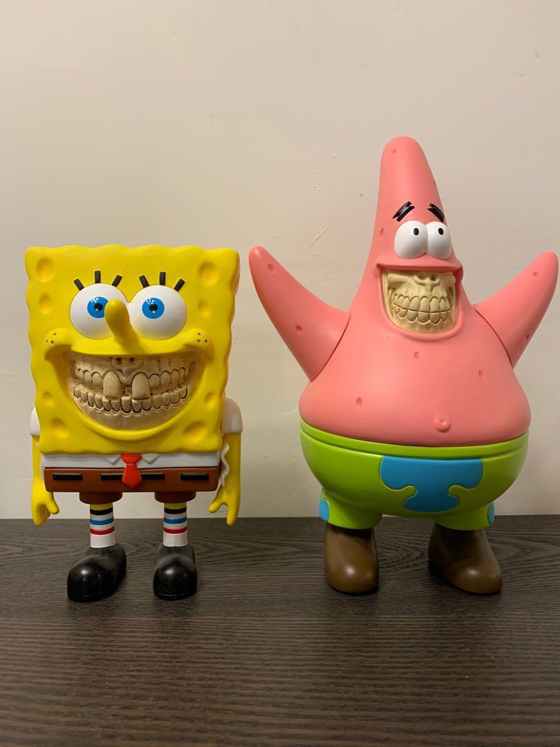 Ron English ロン・イングリッシュ 2018×コンパウンド×メイドバイモンスターズ MMJ GANJA GRIN SPONGEBOB HAZEBOB  スポンジボブ ヘイズボブ 世界500体限定 アートトイ フィギュア Ron English x Compound 'Ganja Grin' Sculpture | Hypebeast