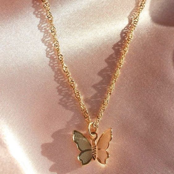 SALE ✨ Butterfly Necklace Gold (With Defect)