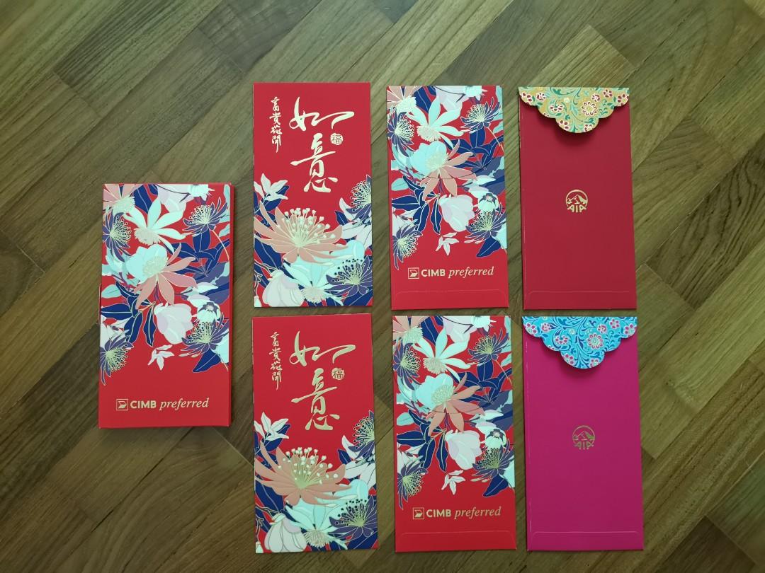 Sale Singapore Red Packets 2020 Cimb Bank Preferred Singapore Ang Pow Aia Ang Pow Design Craft Others On Carousell