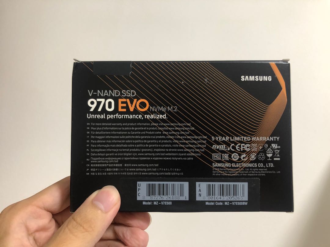 Samsung 970 Evo 500Gb SSD