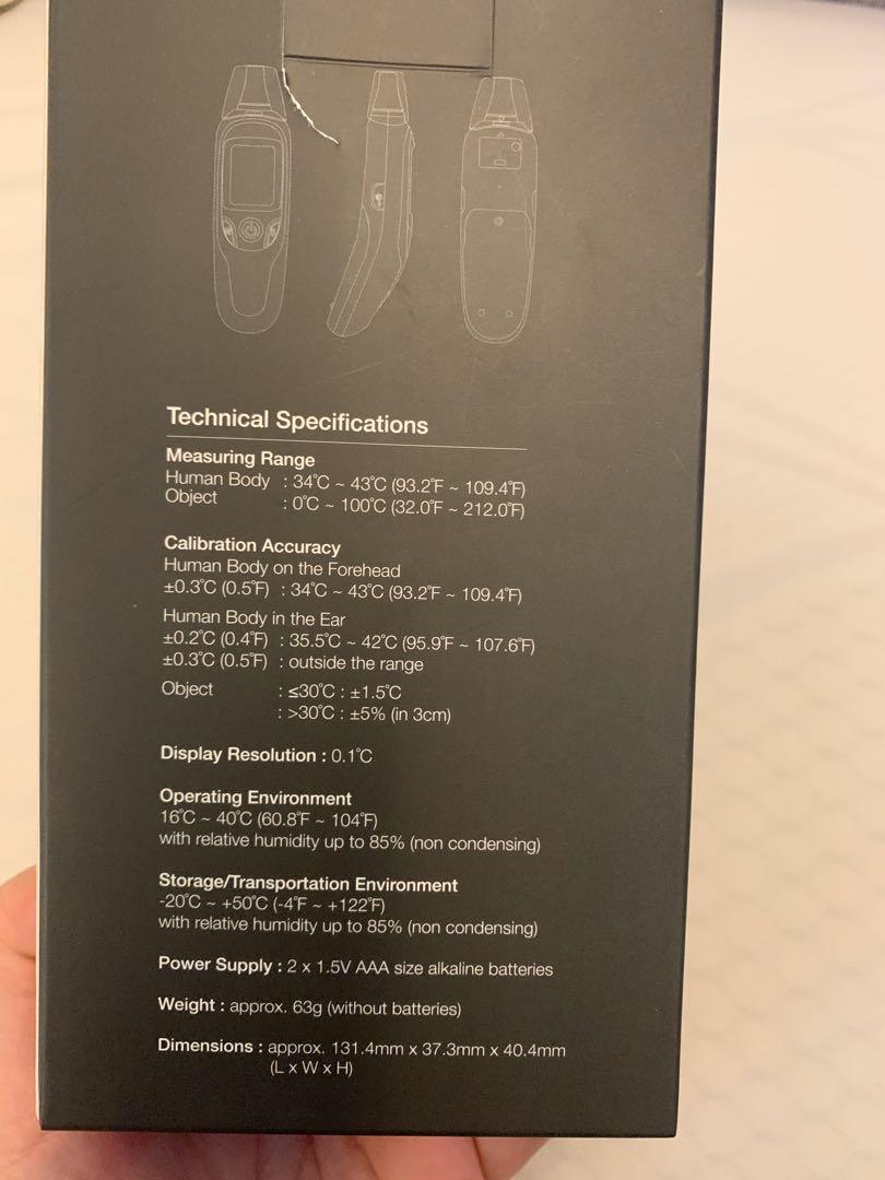 Scaneo Infrared Multifunctional Thermometer TS46, Health & Nutrition, Thermometers on Carousell