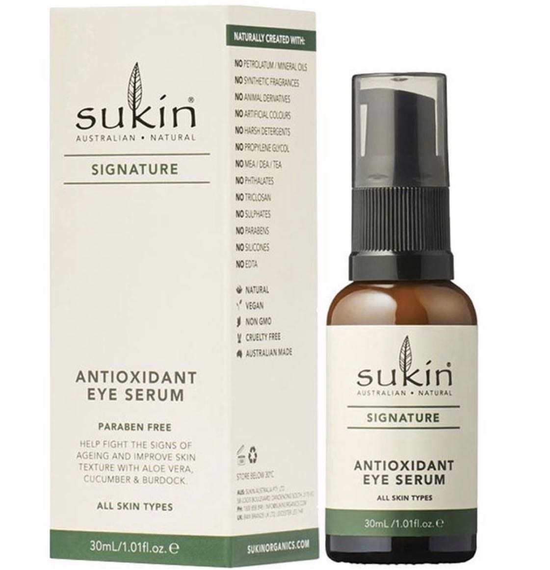 sukin antioxidant eye serum 30ml