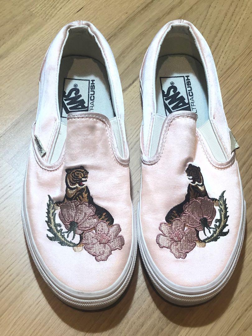 pink silk vans