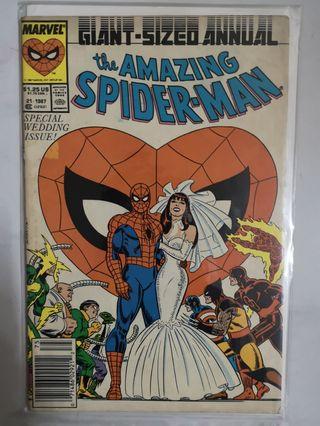 MARVEL COMICS THE AMAZING SPIDERMAN GIANT SIZED ANNUAL #21