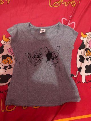 kaos cotton on kucing abu abu