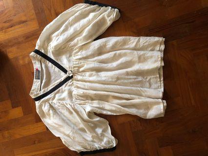 Silk TOP in cream