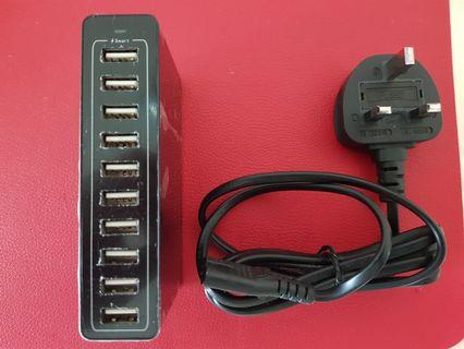 50W 10-Port USB Charger