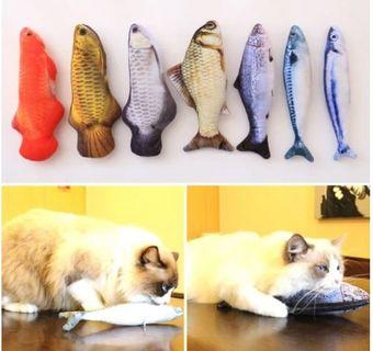 fish kicker cat toy  貓玩具魚抱枕仿真玩具 貓貓玩具 (運動 減肥 健康 寵物 Cat 猫星人 滾動球 用品)