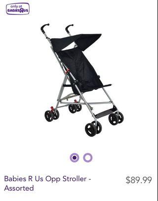 Slightly Used Stroller + Inflatable Hopping Toy 