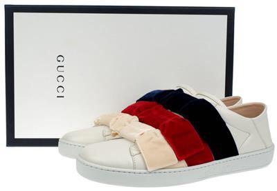 Gucci Ace Sneakers with velvet bows Women s Fashion Footwear