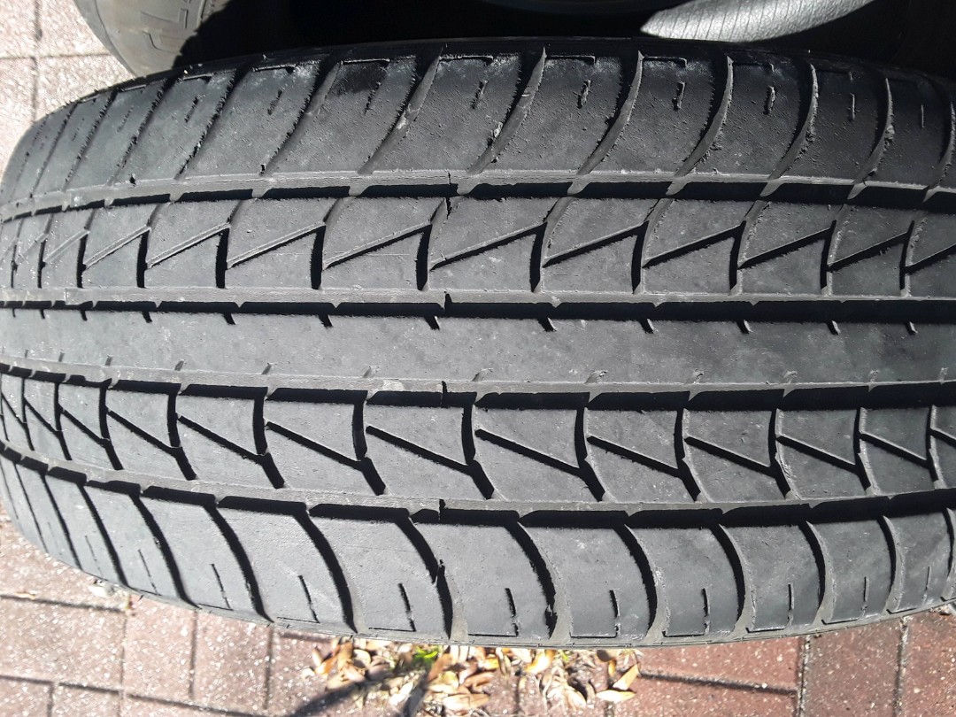 2 great used tires sized 215/60/16.