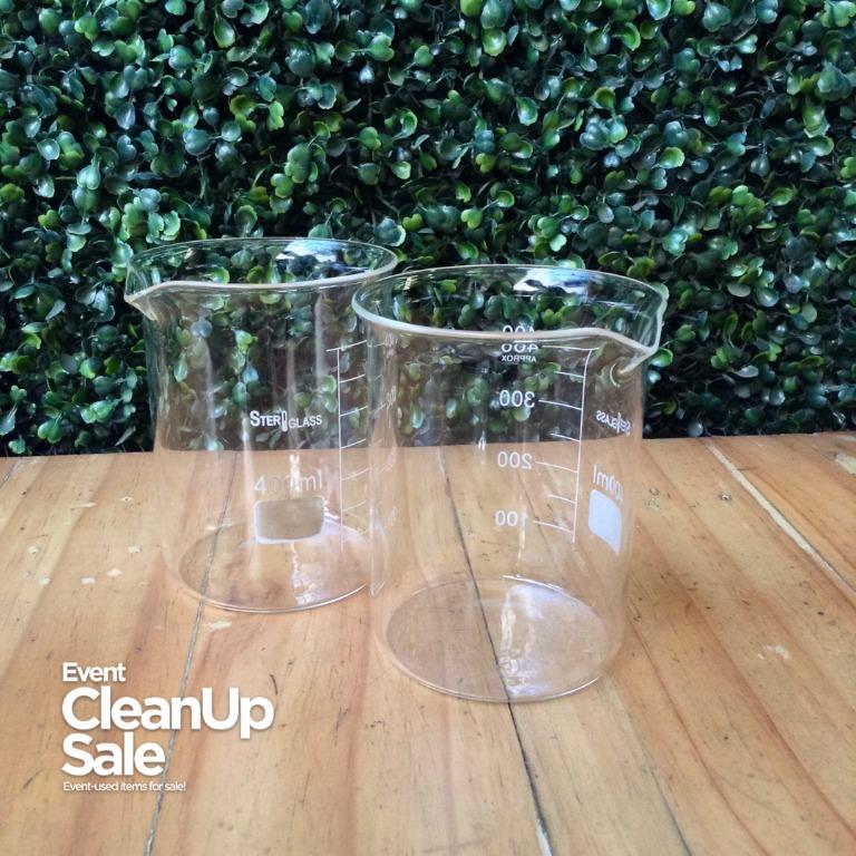 400ml Beaker (Category: Everything Else Others) located in Cainta. Submitted by cleanupsale (Listing ID 283112150, Image 2). Description: FOR SALE: 400ml Beaker Own for Only 260.00 each Good as New. Used once in an event Color: Clear/transparent Make: Glass RFS: Decluttering MOP: • BPI • BDO • GCash • COP (Cash on Pickup) PM for bank details. Shipment: Buyer shoulders the cost. Pickup: PM us for address. #CleanUpSale.