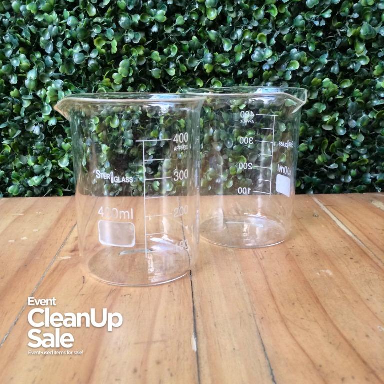 400ml Beaker (Category: Everything Else Others) located in Cainta. Submitted by cleanupsale (Listing ID 283112150, Image 3). Description: FOR SALE: 400ml Beaker Own for Only 260.00 each Good as New. Used once in an event Color: Clear/transparent Make: Glass RFS: Decluttering MOP: • BPI • BDO • GCash • COP (Cash on Pickup) PM for bank details. Shipment: Buyer shoulders the cost. Pickup: PM us for address. #CleanUpSale.