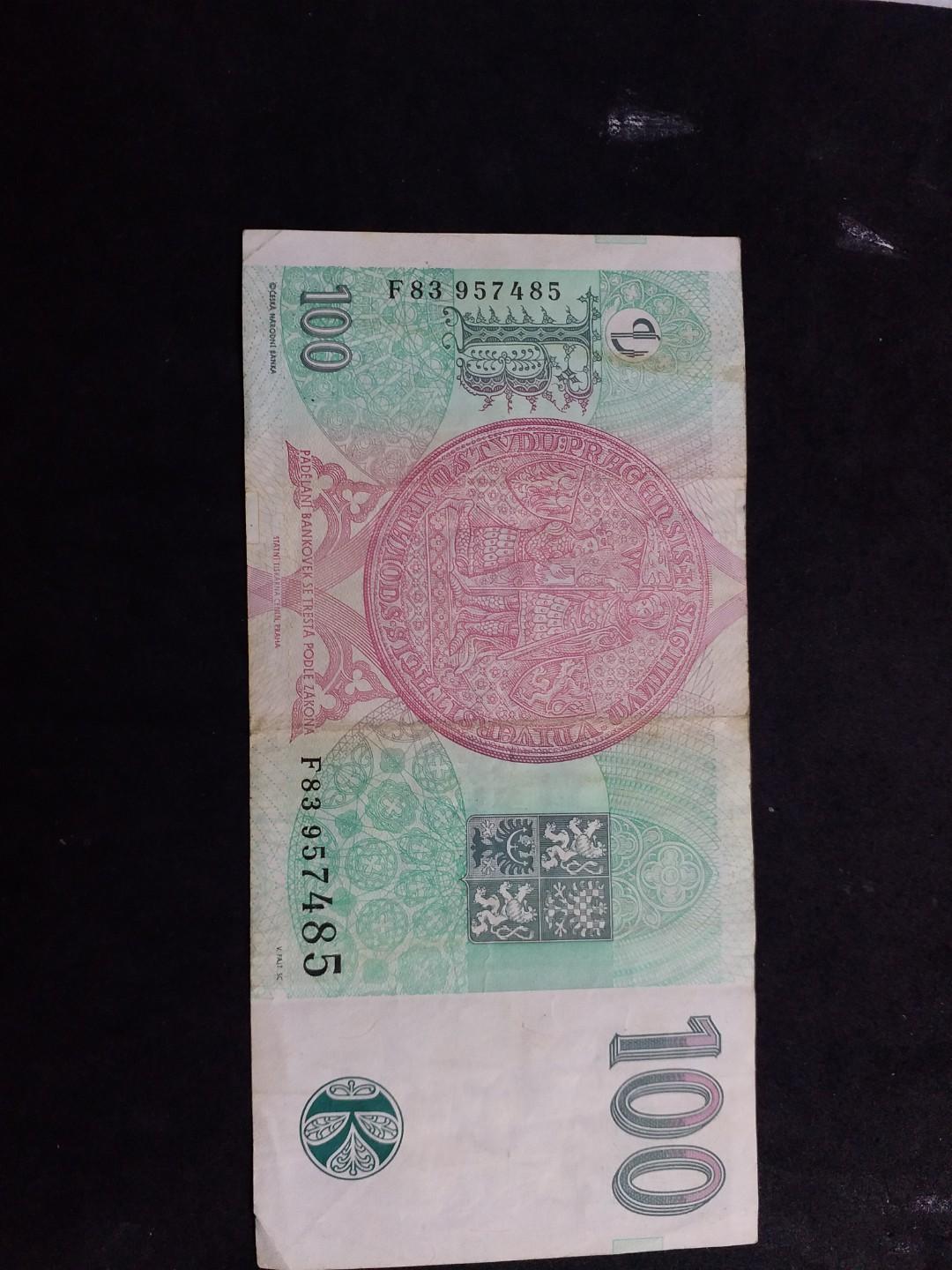 捷克克朗外國鈔-張。5元平郵。約港元30多元, 興趣及遊戲, 收藏品及紀念品, 錢幣- Carousell