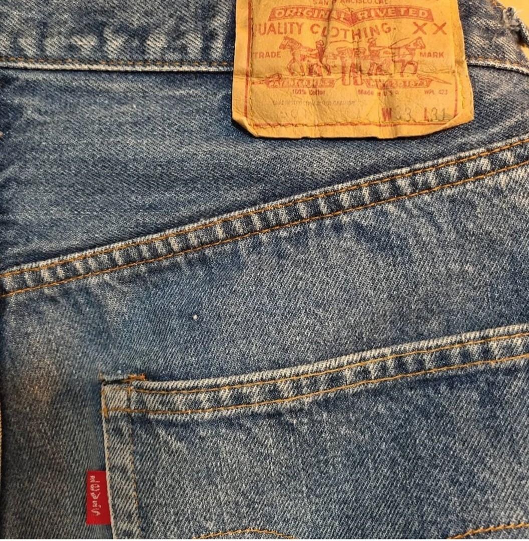 70s Vintage Levis 501 Redline Jeans 31x27.5 牛仔褲66後期, 男裝, 褲