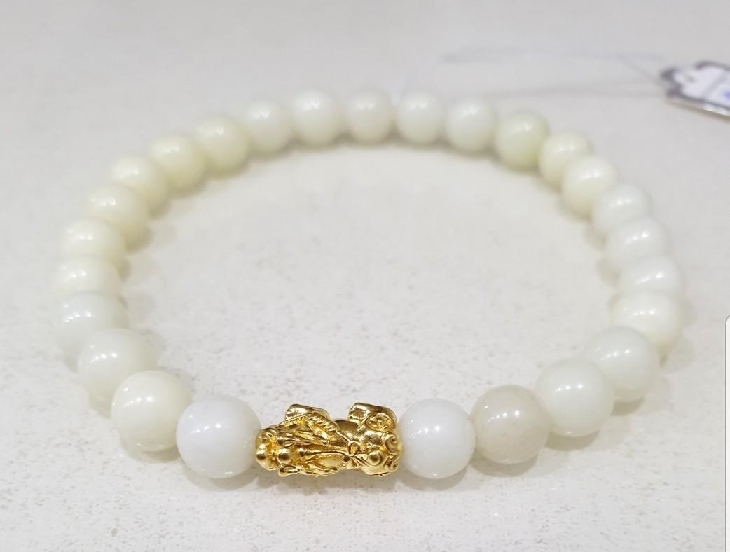 White gold jade bracelet on sale