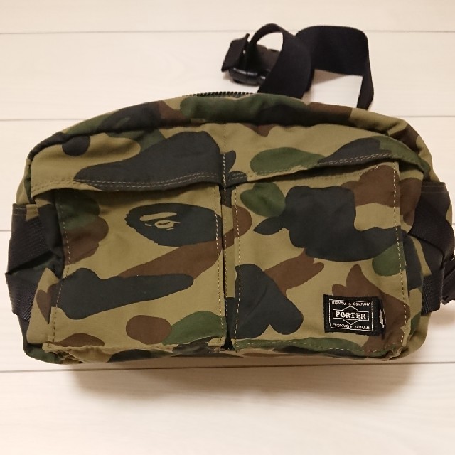 porter x bape sling bag