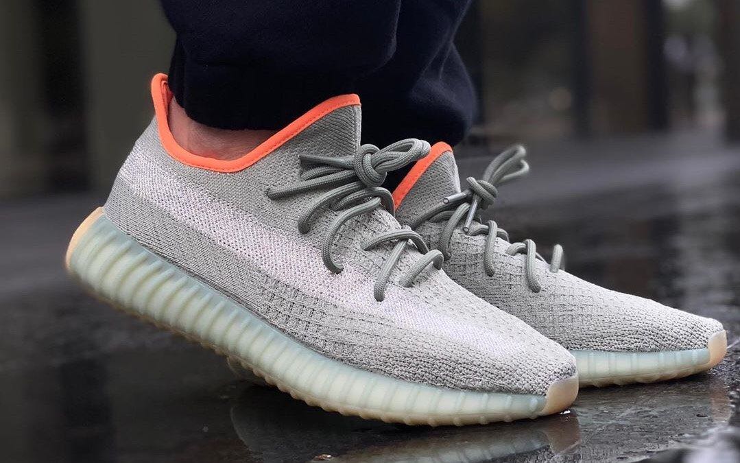 Kanye West Wearing Yeezy 350 Frozen