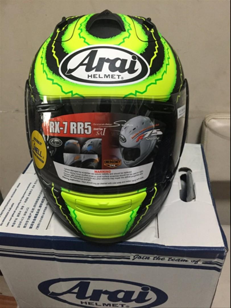 Arai Rx7 Rr5 Crutchlow Helmet Motorcycles Motorcycle Apparel On Carousell