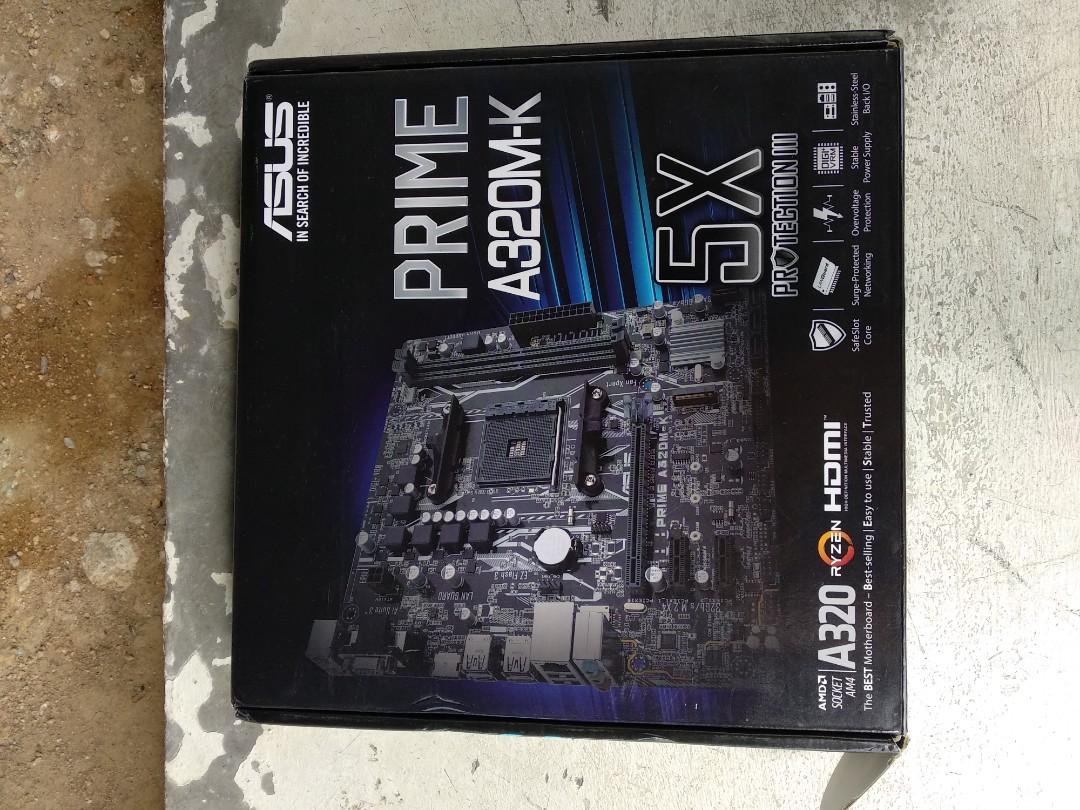 Asus Prime A320m K Faulty Display Problem Electronics Computer Parts Accessories On Carousell