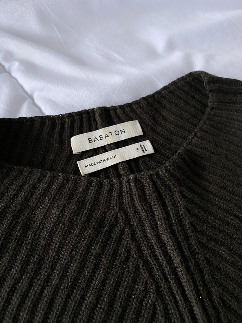Babaton Chalmers Wool Sweater in Tuscan Olive