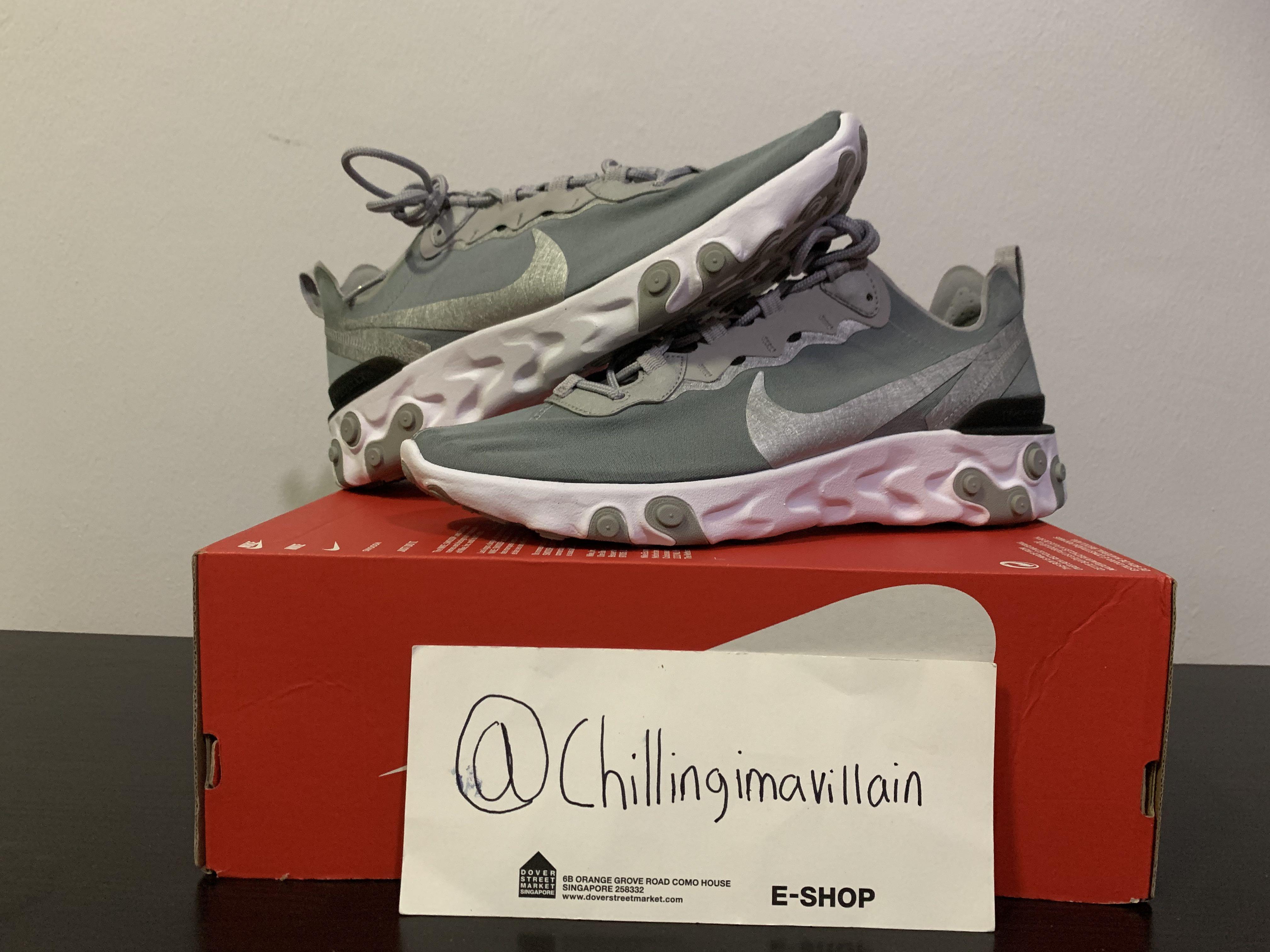 React element store 55 metallic silver