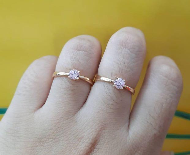 Cincin Solitaire Emas Lengkap Surat Terima Jual Kembali Pot 20rb Grm Fesyen Wanita Perhiasan Di Carousell
