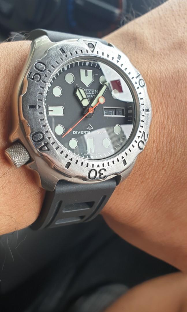 Citizen ny0054 04e titanium dive watch