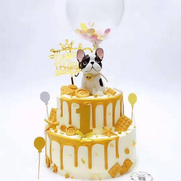 Frenchie Dog Cake Topper Furniture Home Living Kitchenware