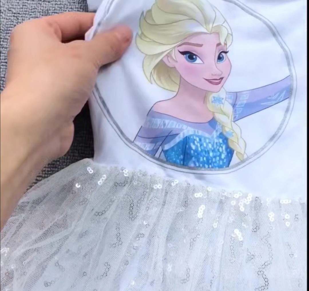 Frozen 2 Elsa bling bling 短袖連身裙