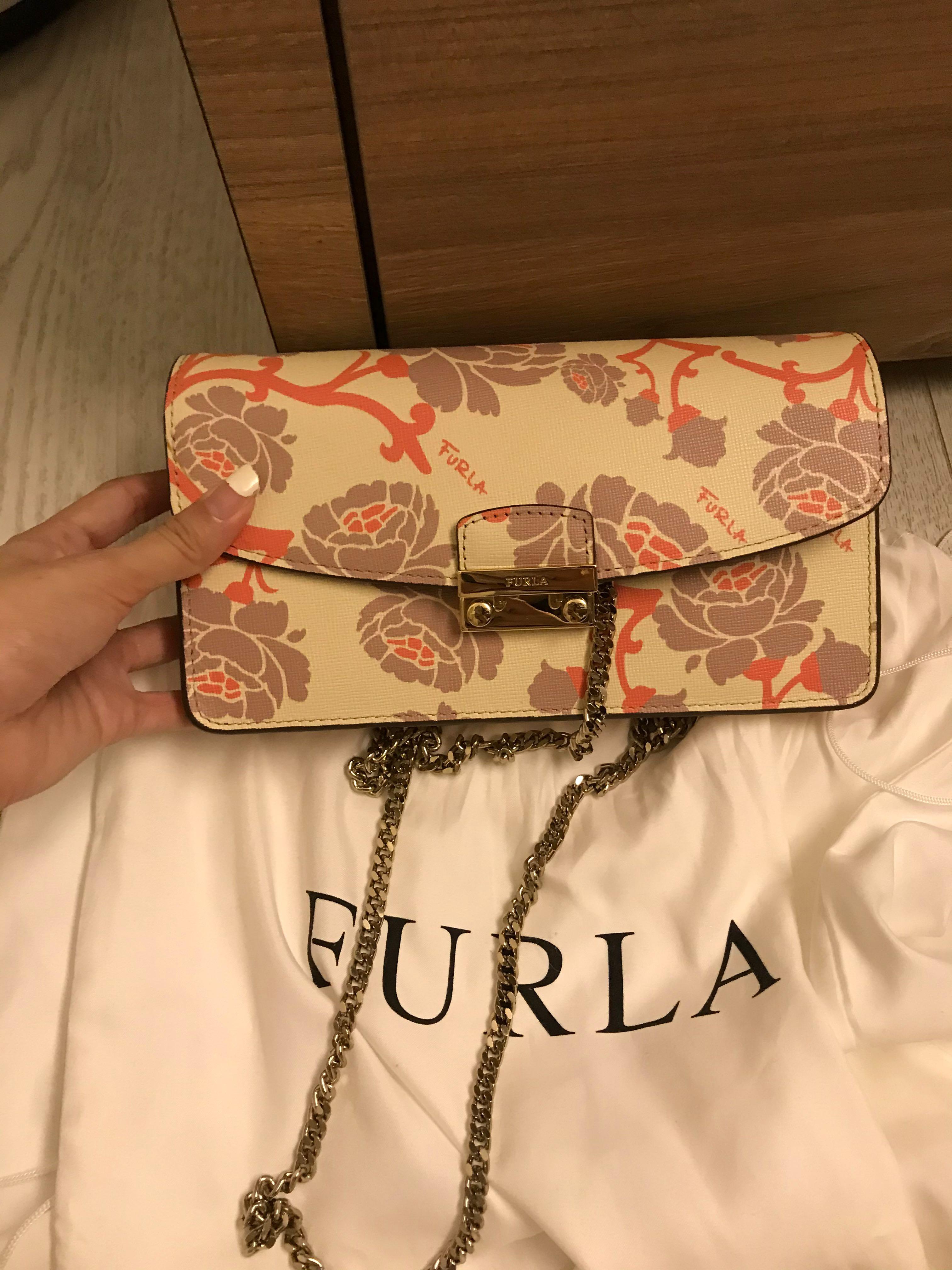 Furla floral bag top