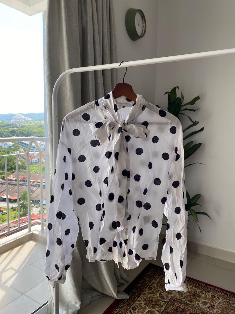 Polka dot top h&m store