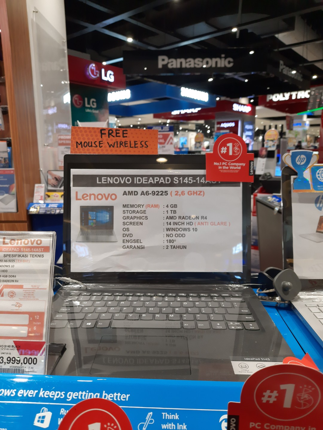 Lenovo Ideapad S145 14ast Bisa Kredit Pake Ktp Free 1x Cicilan Elektronik Komputer Laptop Di Carousell